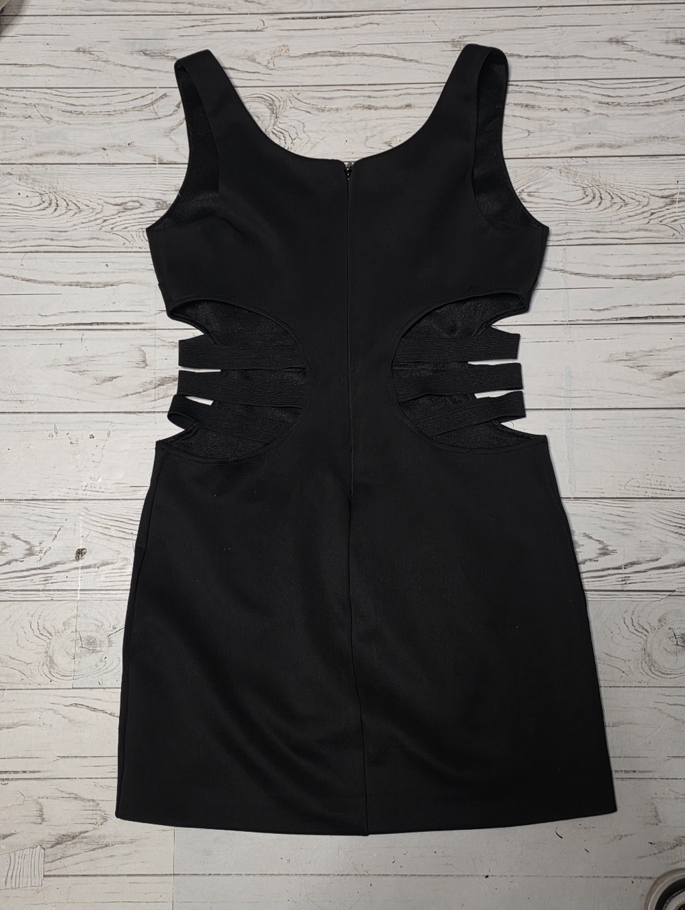 bebe Black Sleeveless Dress with Back Zip